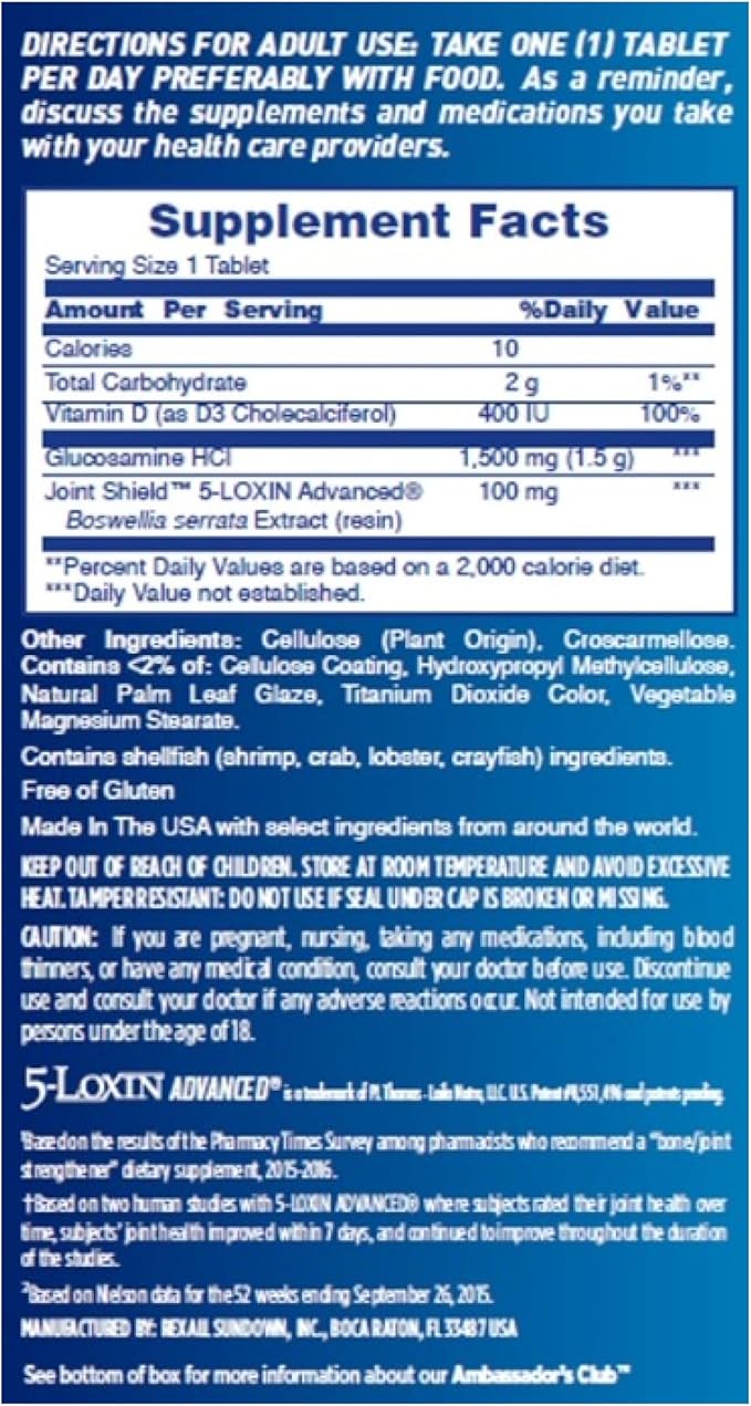 Osteo Bi-Flex Glucosamine w/Vitamin D One Per Day Joint Health with Bone &amp Immune Support 30 Coated Tablets (Pack of 2)