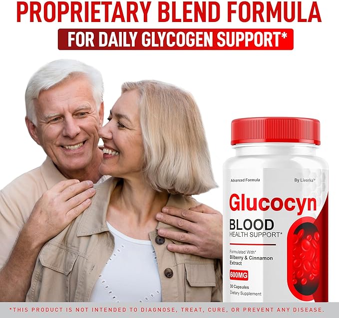 (2 Pack) Glucocyn - Glucocyn Capsules Glycogen Support Official Gluco Cyn Supplement Pills Health &amp Wellness All Natural Ingredients Glucosyn Plus Premium Advanced Formula 60 Capsules for 2 Mon