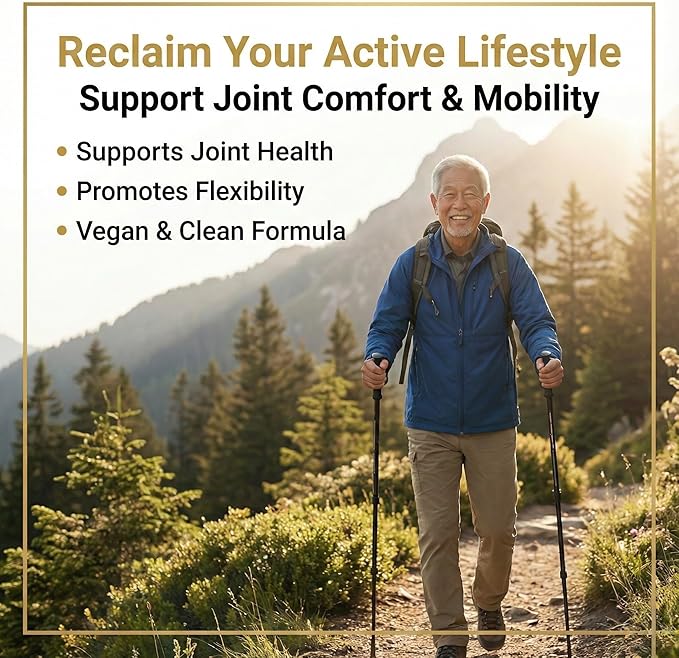 Vegan Glucosamine Chondroitin MSM Joint Support Supplement for Women and Men. Snow Mushroom Chondrotin Sulfate OptiMSM® Mobility Cartilage &amp Flexibility Support Shellfish-Free Non-GMO 120 Capsul