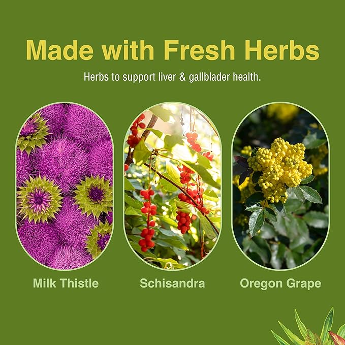 Herbs Etc. Liver Tonic - Gallbladder Health Supplement with Herbal Formula - Aid Overall Liver Health with Milk Thistle Schisandra &amp Oregon Grape - Support a Healthy Liver - 60 Softgels