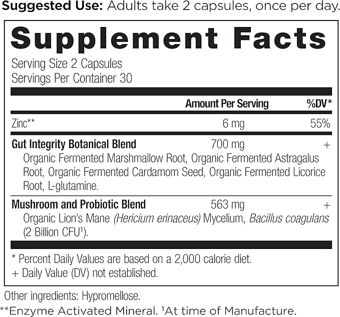 Ancient Nutrition Leaky Gut Capsules 60 Count + Digestive Enzymes Capsules 90 Count