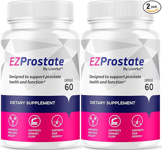 (2 Pack) EZ Prostate Supplement EZ Prostate Capsules EZ Prostate Pills EZ Prostate EZ Prostate Pills for Men EZprostate Supplement for Men EZ Prostate Advanced Formula 120 Capsules for 2 Months