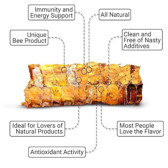 Fresh Organic Bee Bread - 3.5 oz (100 g) Natural Fermented Pollen - Superfood for Immunity Energy &amp Vitality Boost (Perga Ambrosia)