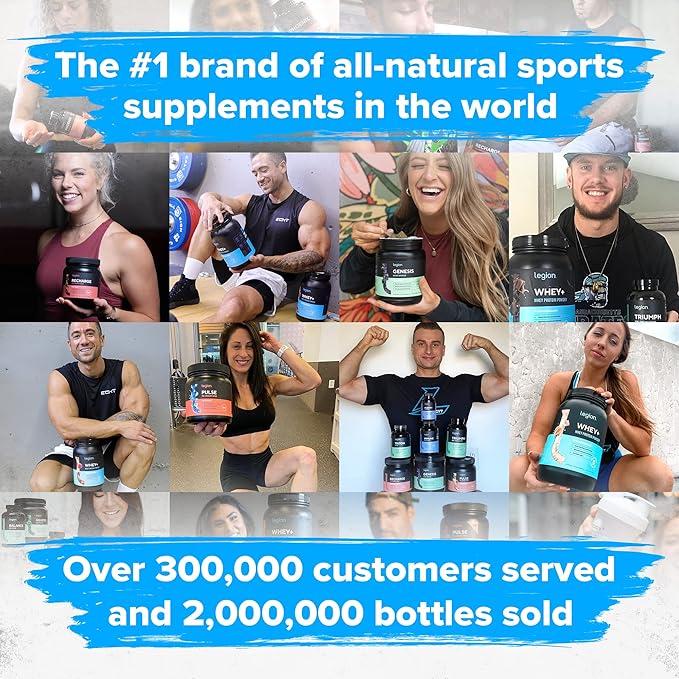 LEGION Athletics Ascend Nootropic - All-Natural Brain Supplements for Memory and Focus - Nootropics Brain Support Supplement with Alpha-GPC - Brain Supplement for Alertness &amp Mood Support 30 Serv