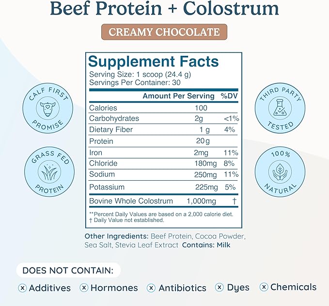 WONDERCOW Beef Liver Capsules + Beef Protein Isolate with Bovine Colostrum – Premium Grass-Fed Wellness Bundle – Non-GMO Gluten-Free