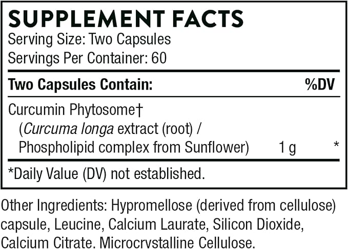THORNE - Overall Wellness Bundle - Curcumin Phytosome &amp Berberine - 30 to 60 Servings