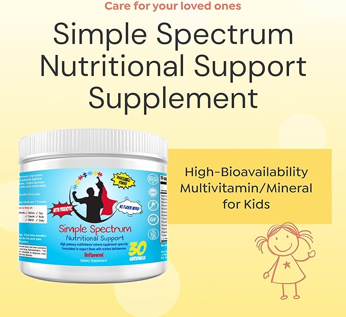 Simple Spectrum Vitamin Supplement Nutritional Support No Added Sugars or Artificial Ingredients