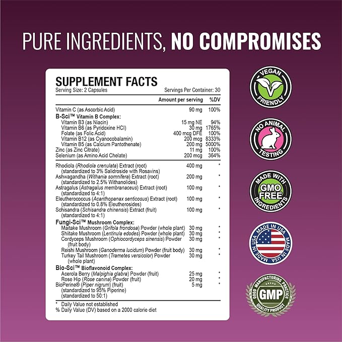 Approved Science Adrenasyl­ - Adrenal Gland Support - 60 Count - Pack of 1