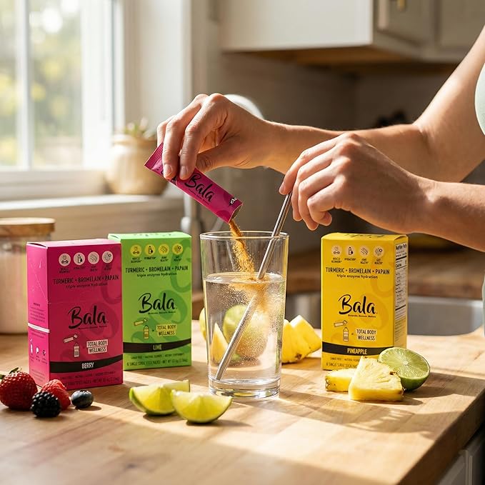 Electrolytes Powder Packets – Hydration Lime 8Pkt 2.03 OZ. Bundle with Hydration Berry 8Pkt 2.14 OZ. and Straw Paper 50 PC – Electrolyte Support Drink Mix Variety – Gift Set (3 Items)