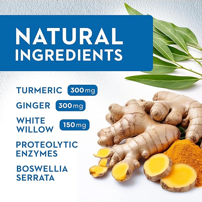 Vitaminerals® 121+ Inflamax® Plus | Discomfort Support Management | Quercetin | Proteolytic Enzymes | Ginger | Turmeric | Veggie caps (60)