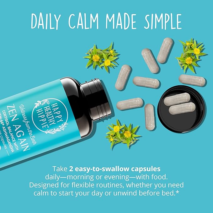 Happy Healthy Hippie Zen Again Cortisol Manager &amp Vaginal Probiotic for Women