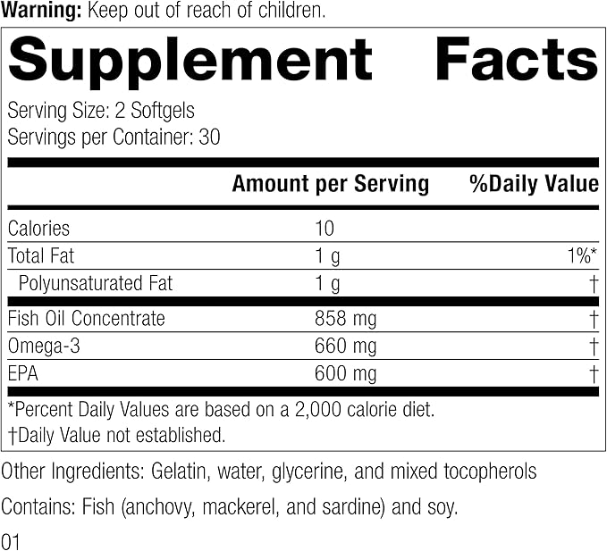 Standard Process Olprima EPA 60 softgels