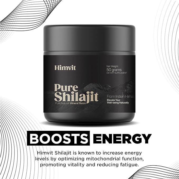 Pure Himalayan Organic Shilajit Resin with Lab Report Super high Potency for Men &amp Women Fulvic Acid &amp Trace Minerals Humic Acid Supplement Resin| Supports Energy Metabolism &amp Immunity| 5