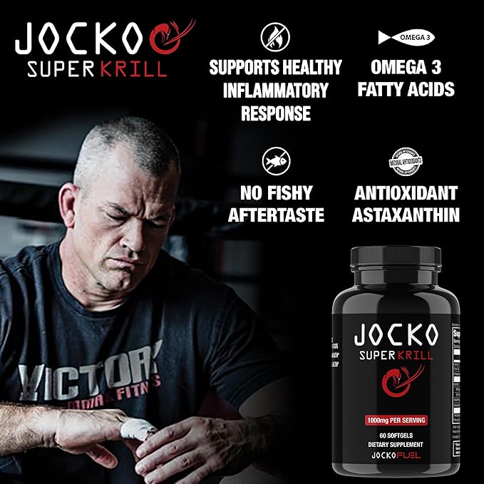 Jocko Fuel Cold War and Omega 3 Krill Oil Supplement Bundle