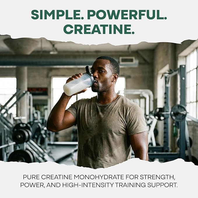 Wild Foods 100% Creatine Monohydrate Powder Packets - 20 Packets - for Brain &amp Performance – Pure Creatine Travel Packs for Men &amp Women USA Made– 5g Creatina Per Serving