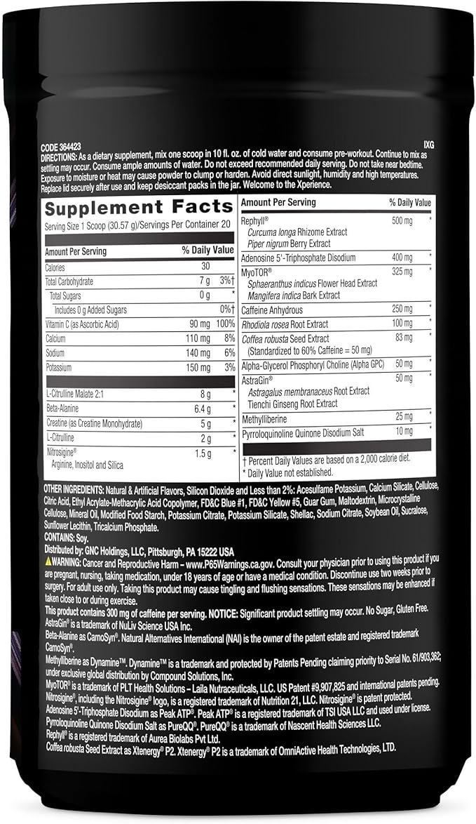 BEYOND RAW Concept X Clinically Dosed Pre-Workout Powder Contains Caffeine L-Citrulline Creatine and Beta-Alanine Gummy Worm Flavor 20 Servings