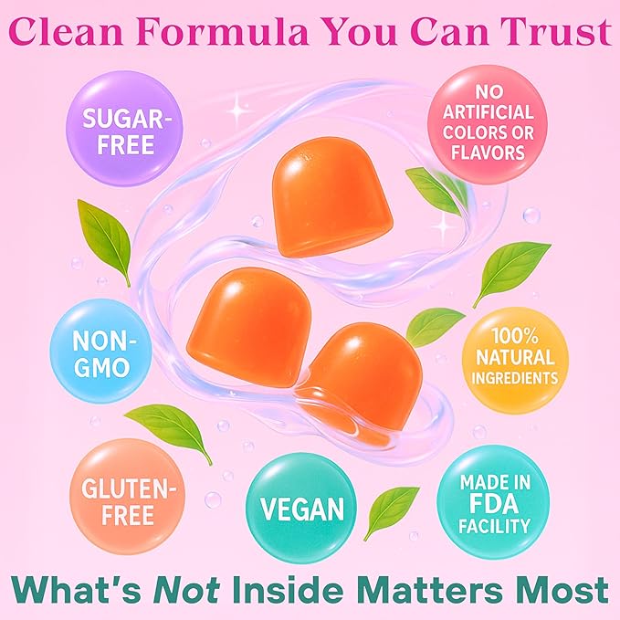 Dr. Lu Happy Girl Feminine Balance Gummies | Pineapple Gummies for Women pH Balance with Probiotics &amp Immune Support | Delicious &amp Naturally Flavored Sugar-Free Vegan - 60 Count