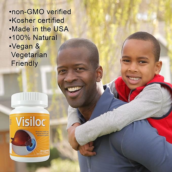 Vision Nutra Visiloc with Nattokinase 3000 FU NSP-2 &amp Vitamin K2 | Support Macular Function Visual Clarity &amp Circulatory Wellness | 90 Vegan Capsules