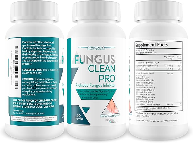 Fungus Clean Pro - Probiotic Fungus Inhibitor - Fight Off Fungus from The Inside Out with This Powerful Fungus Defense Probiotic Protect Your Body from Fungus (2)