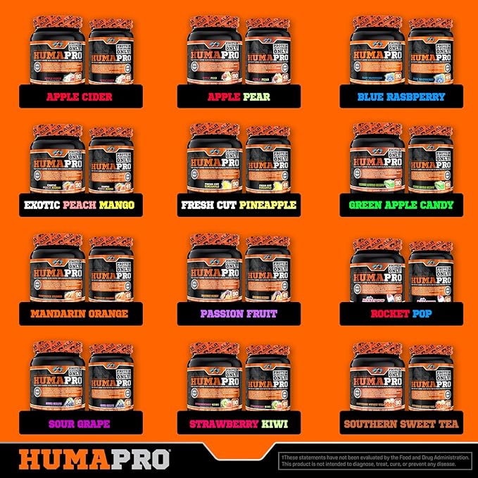 ALR Industries HumaPro Essential Amino Acid Formula | EAA Protein Supplement | Supports Muscle Recovery &amp Performance | Vegan Gluten Free | | 90 Servings (Exotic Peach Mango)
