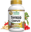 Botanic Choice Thyroid Complete –Support Now with Ashwagandha Schisandra Chinensis Iodine -for Thyroid Energy Hair Nail Health Heart Health Support Hormone Support (60 Vege Caps)