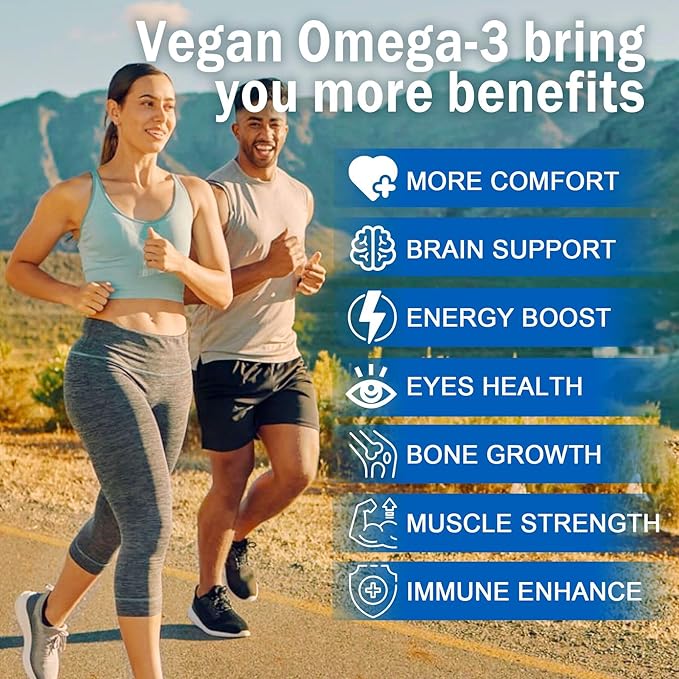 Vegan Omega 3 Gummies 1280mg + Methylene Blue Gummies for Human