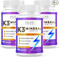 ZELSO (3 Pack) K3 Mineral Weight Loss Pills for Women and Men K3 Mineral Pills - K3 Salt Mineral Vitamin + K3 Capsules Supplement for Keto Weight Loss - 3 Months Supply