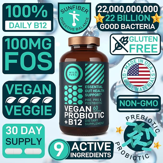 Vegan Probiotic Plus B12 and Oral Probiotic Mint Enhanced Probiotic Bundle