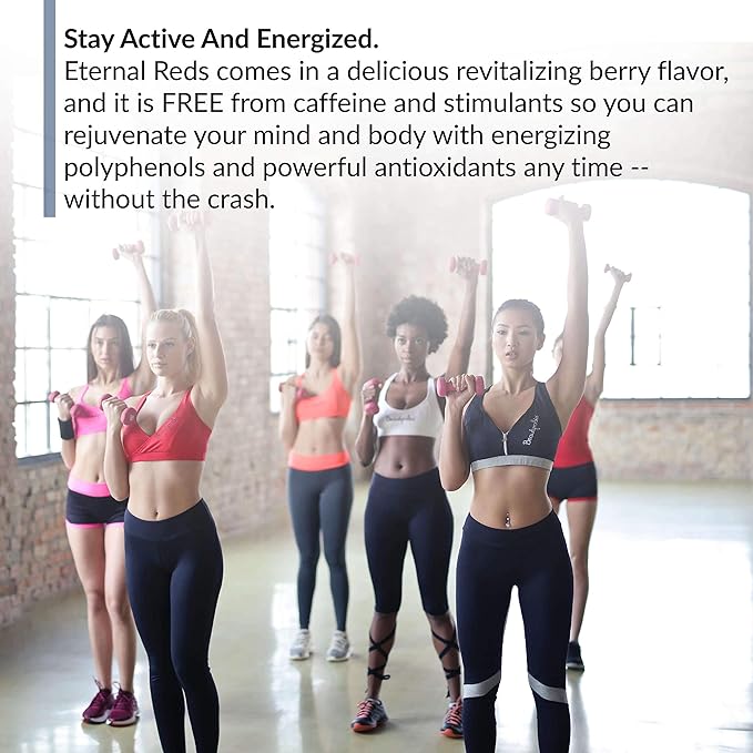 BioTrust Eternal Reds Red Superfoods Powder Support for Heart Health and Circulation Energy Stamina No Added Sugar or Caffeine Naturally Flavored and Sweetened Berry Flavor (30 Servings)