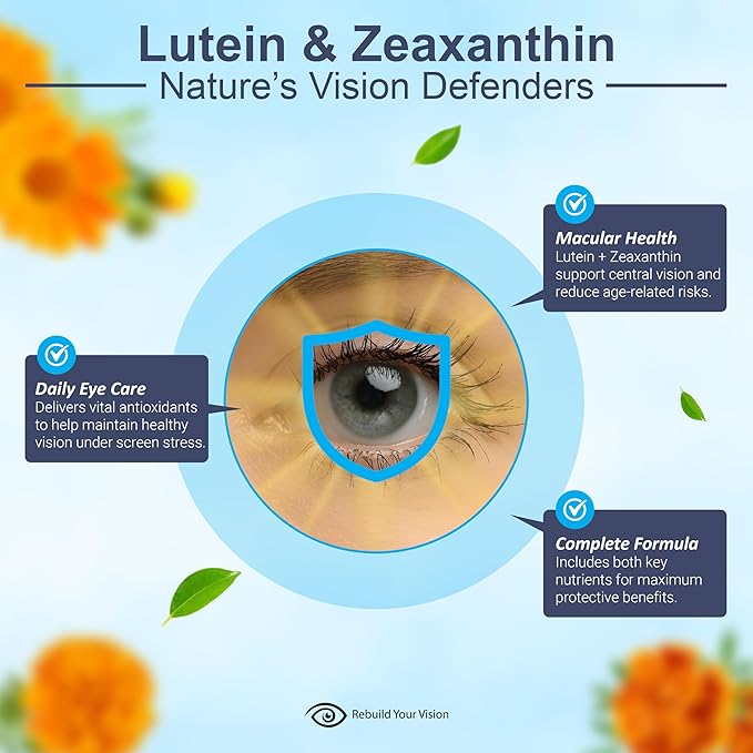 Ocu-Plus Formula – Eye Health Supplement with Lutein &amp Zeaxanthin – Supports Visual Clarity Night Vision &amp Macular Health – with Bilberry Ginkgo Biloba &amp NAC – 60 Capsules