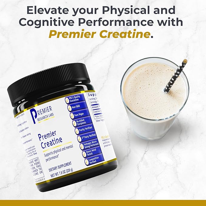 Premier Research Labs Premier Creatine - Creatine Monohydrate Powder Creatine Powder for Men Women Vegetarians Unflavored Vegan Friendly Formula - 7.8 oz (40 Servings) (Pack of 2)