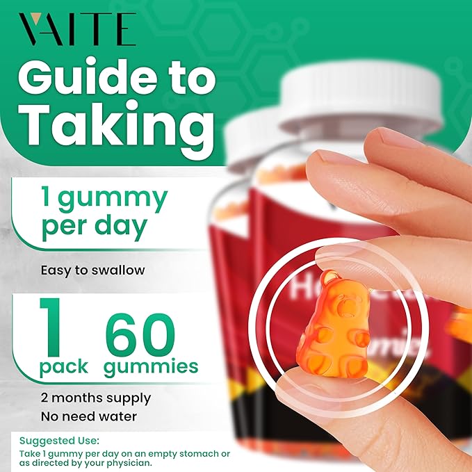 VAITE Horsetail Herb Hair Growth Gummies – Silica &amp Antioxidant Supplement with Horsetail Extract for Stronger Hair Skin &amp Nails Non-GMO Gluten-Free – Cola de Caballo Hierba – 60 Vegan Chew