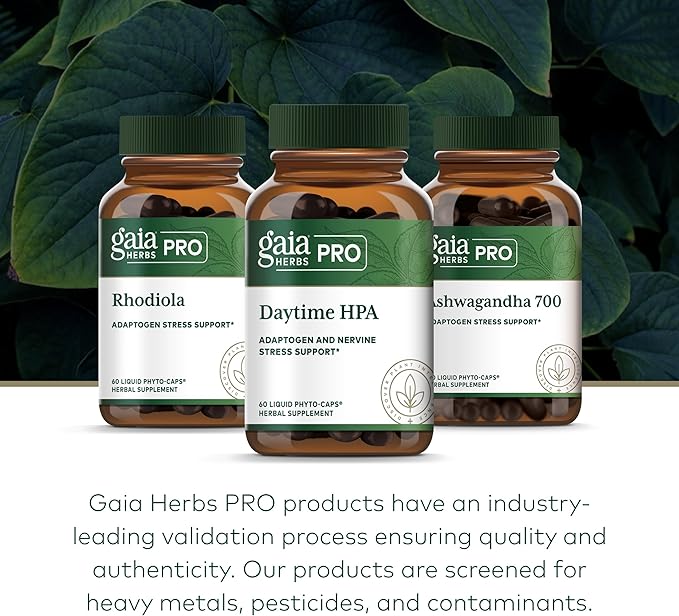 GAIA HERBS PRO Daytime HPA - Adaptogen Support Supplement Vitex Reproductive Formula - Aids Healthy Ovulation &amp Reproductive Function*
