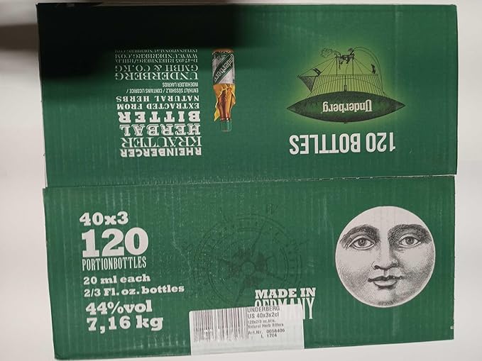 Case Pack: 3 Underberg Bottles Each (Packaging May Vary)