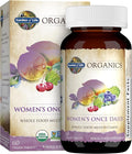 Garden of Life Organics Multivitamin for Women - Women's Once Daily Multi - Whole Food Multi with Iron Biotin Vegan Organic Womens Multivitamin for Health Energy Hair Skin and Nails 60 Tablets