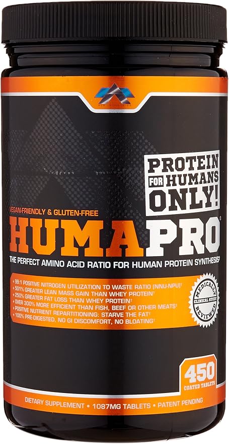 ALR Industries HumaPro Essential Amino Acid Formula | EAA Protein Supplement | Supports Muscle Recovery &amp Performance | Vegan Gluten Free | | 450 Tablets | 90 Servings