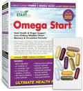 Omega Start All-in-One Daily Vitamin Pack - Total Body &amp Organ Support - Milk Thistle Chanca Piedra Dandelion Nettle Mushroom Complex &amp Antioxidants - 30 Day Supply