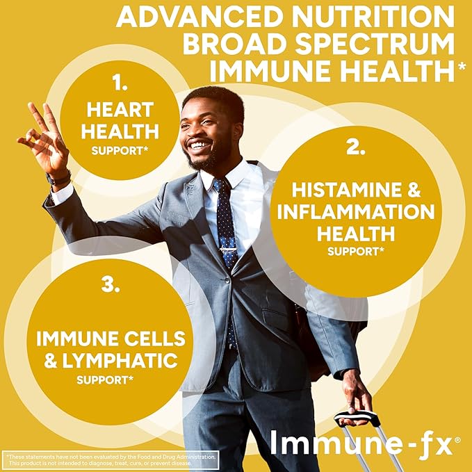 PPO Lab® Immune-fx™ Advanced Zinc Ionophore One-A-Day Immune Support Supplement with Zinc Bisglycinate Quercetin Vitamin C D3 K2 for Respiratory Heart Histamine Antioxidant Health 60 Capsules