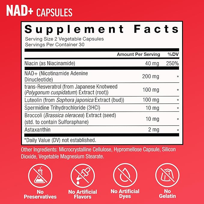 Bundle of FORCE FACTOR NAD+ + Force Factor Hair Growth Accelerator Soft Chews Mixed Berry 60 Soft Chews