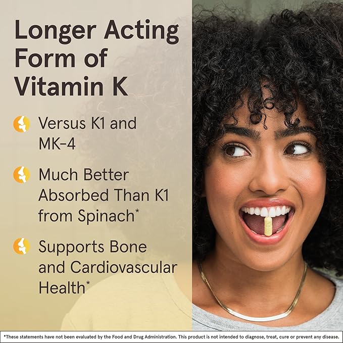 Jarrow Formulas MK-7 90mcg-Bioactive Form of VIT K2-60 Servings(Softgels)-for Bone &amp CV Health-VIT K2 MK-7 Dietary Supp-K2 VIT Supp MK-7-Gluten Free12 Pack