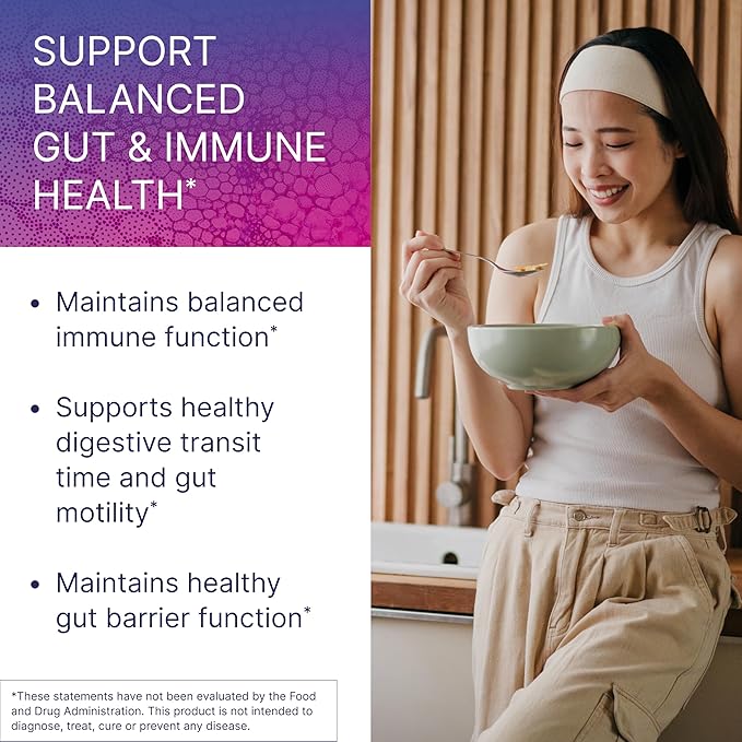 Microbiome Labs HU58 Bacillus Subtilis Probiotics for Women and Men - High Potency Spore Probiotic for Digestive Health &amp Immune Support - Daily Capsules with 10 Billion CFU (60 Capsules)