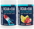 Reebok REEcover Amino Acids + Electrolytes Bundle | 8g EAAs 5g BCAAs Hydration Matrix | Post-Workout Support | 30 Servings | Rocket Moon Pop + Strawberry Lemonade