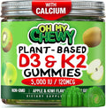 OH MY CHEWY Double-Flavored Vitamin D3 K2 &amp Calcium Fluffy Gummies - Supplement for Healthy Teeth Bone &amp Energy - 5000 IU D3 120 mcg K2(MK-7) 120 mg CA - Vegan &amp Non-GMO - 60 Count