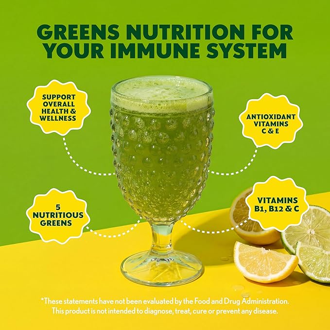 Amazing Grass Effervescent Tablets: Green Superfood Water Flavoring Tablet with Antioxidants &amp Alkalizing Greens Lemon Lime 60 Count