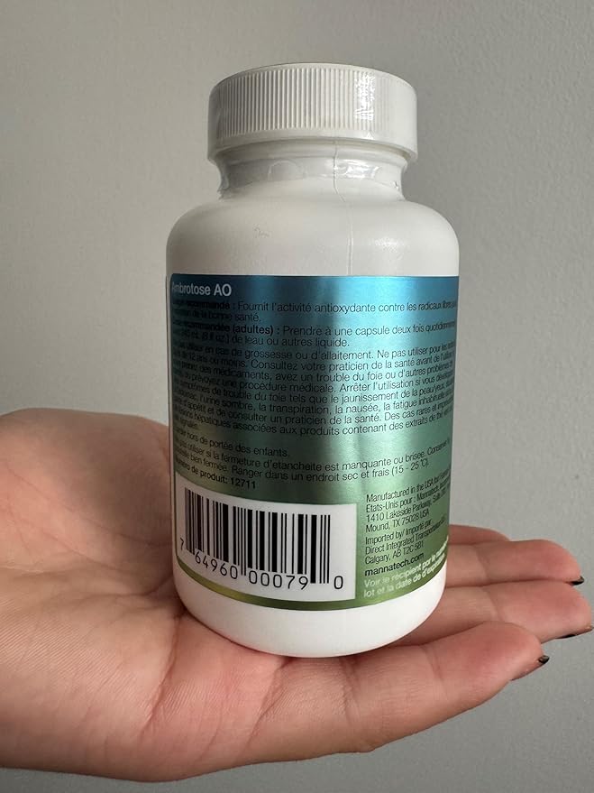 Mannatech Ambrotose AO 60 Capsules Loaded w/ Vitamin C and Vitamin E. Helps Body Against Free Radicals. Gluten-Free Dairy-Free &amp Vegetarian-Friendly Immune Support Supplement