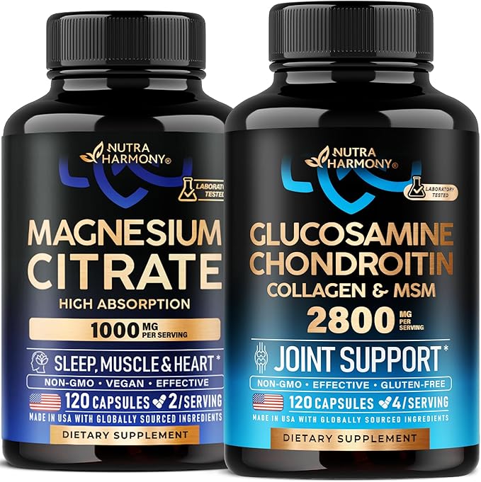 Magnesium Citrate &amp Glucosamine Chondroitin Capsules