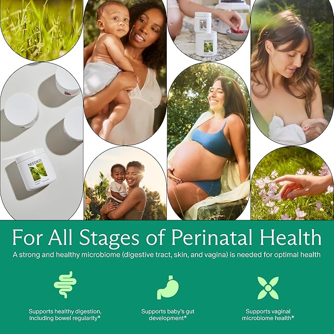 Needed. Expertly-Formulated &amp Tested Prebiotic &amp Probiotic for Prenatal Pregnancy Breastfeeding &amp Postpartum | Balance Mood Boost Immunity Healthy Microbiome for Mother &amp Baby | 6