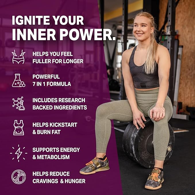 GLP-1 Fat Loss Ultra - Weight Loss Pills Appetite Suppressant &amp Fat Burner for Women | Supports Healthy Pathways Associated with GLP-1 Activity | 3rd Party Tested Supplement - 60 Capsules for Adu