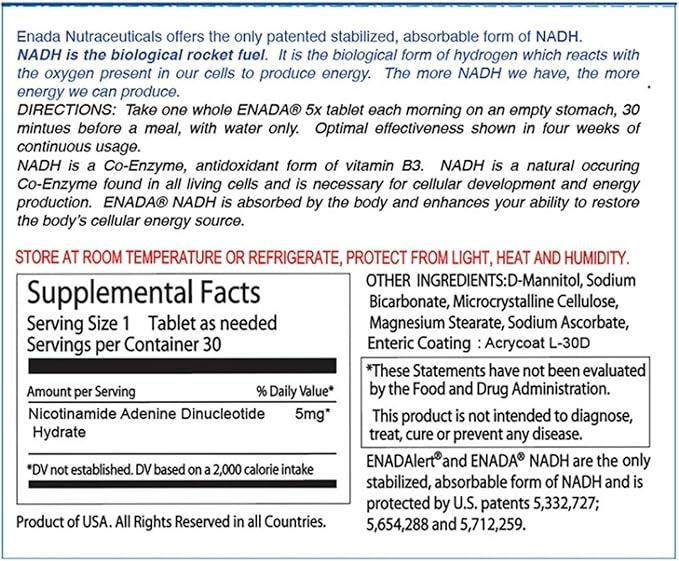Prof Birkmayer Health Pro - Enada NADH 5 mg 30 tabs