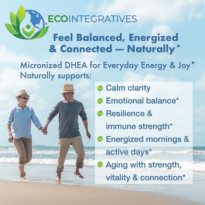DHEA 10 mg Micronized Supplement – DHEA for Hormonal Balance Adrenal Health Bone &amp Muscle Health for Men &amp Women – Non-GMO Gluten-Free Soy-Free – 90 Vegetarian Capsules